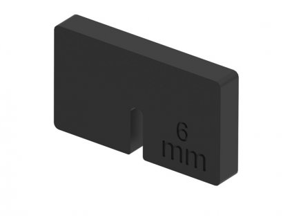 Těsnění do držáku skla 45x45mm, model 21 - sklo 6mm