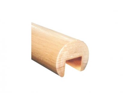 Dřevěné madlo na sklo, dubové - 2500mm