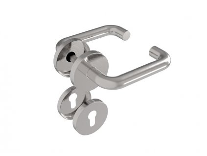 Klika se štítkem - 1pár AISI 304, K320, L130mm