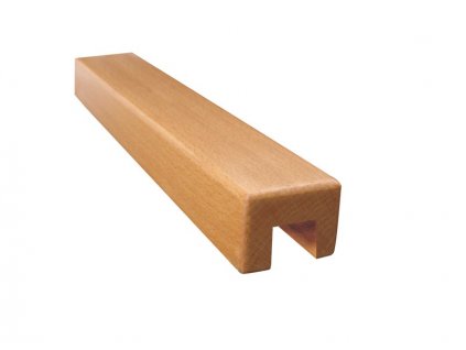 Dřevěné madlo na sklo, bukové - 2500mm