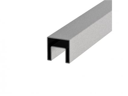 Madlo na sklo 40x40mm, AISI 304, broušené