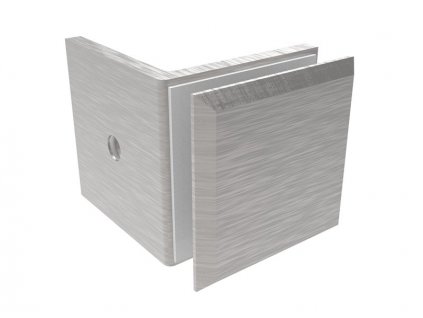 Držák skla, Zamak, 90°, pro sklo 8-10 mm, broušený