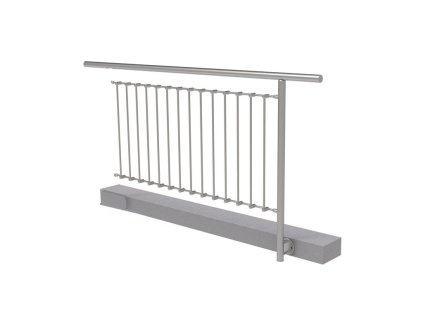 Nerezové zábradlí - set (délka:2000 x výška:1000mm) - modul rozšíření