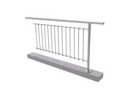 Nerezové zábradlí - set (délka:2000 x výška:1000mm) - modul rozšíření