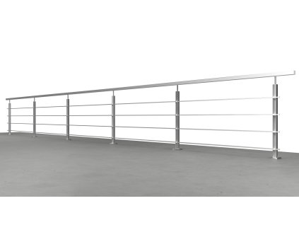 Nerezové zábradlí - set (délka:7500mm x výška:900mm)
