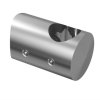 Úchyt s bočním průchodem pro tyč O16,0 mm / pro sloupek O42,4 mm, nerezová ocel AISI 304, brus