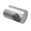 Úchyt s bočním průchodem pro tyč Ø16,0 mm / pro sloupek Ø48,3 mm, nerezová ocel AISI 304, brus