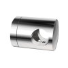 Úchyt s bočním průchodem pro tyč Ø12,0 mm / pro profil (plochý povrch), nerezová ocel AISI 304, lesk