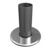Montážní patka pro sloupek Ø42,4 x 2,0 mm, kotvení v ose sloupku, brus
