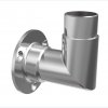 Kotvení sloupku/trubky 42,4x2,0mm na zeď