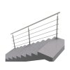 Nerezové zábradlí na schody - set (délka:3000 x výška:1000mm)