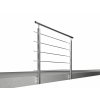 Nerezové zábradlí na schody - set (délka:1500 x výška:900mm)