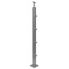 Sloupek 40 x 40 x 1000 mm se 4 úchyty pro trubky O12,0 mm
