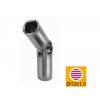 Kloubové spoje (od -90° do + 90°) pro O12 mm, AISI 316, S - brus