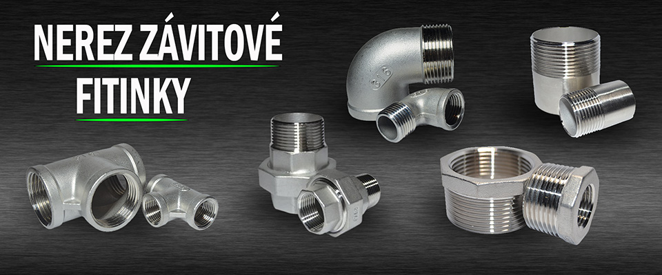 Nerezové závitové fitinky