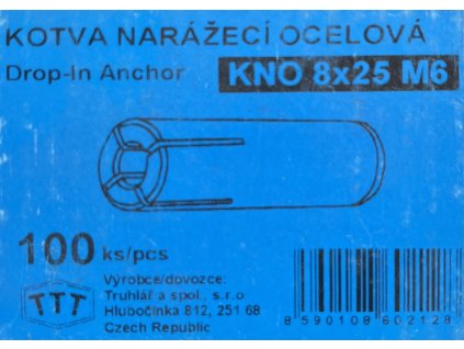 Kotva narážecí - ocelová - zinek M6