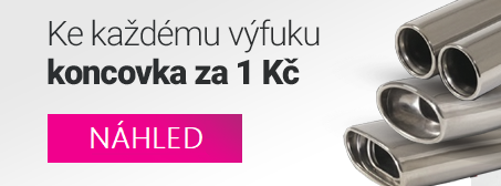 Koncovky k výfuku za 1 Kč