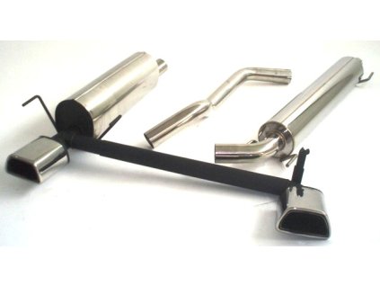 Nerezový výfuk "DUPLEX" střed. a koncový díl
