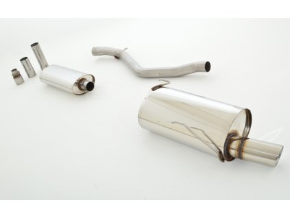 Nerezový výfuk střed. a konc. díl 63,5 mm ( 1,4 l / 1,6 l  / 2,0 l 16V GTI )