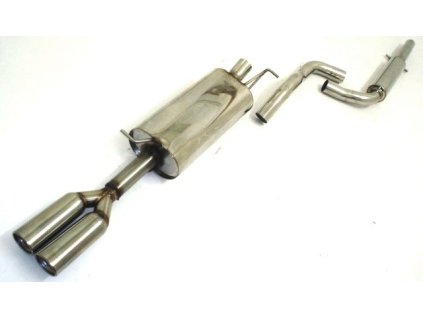 Středový a koncový díl výfuku 63.5 mm - NEREZ