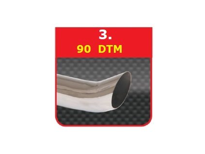 3 - Nerezová koncovka výfuku - 90 DTM