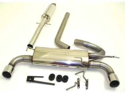 MINI R50 - středový a koncový díl Duplex 63,5 mm - NEREZ