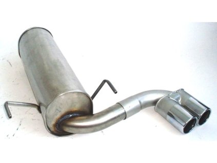 Nerezový výfuk na střed vozu - koncový díl 63,5 mm