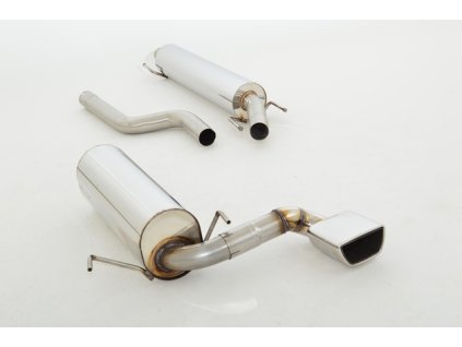 Středový a koncový díl výfuku na střed vozu 63,5 mm - NEREZ