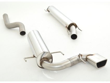 Středový a koncový díl výfuku na střed vozu 76 mm - NEREZ