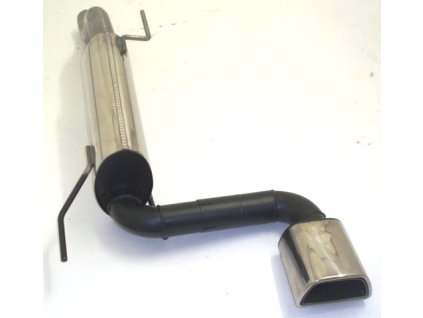 Corsa D - Nerezový výfuk na střed vozu - koncový díl - 63.5 mm