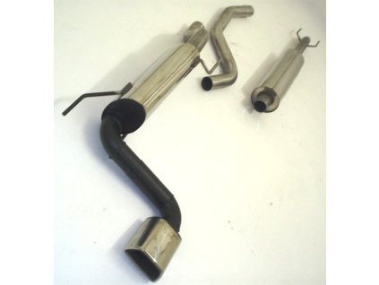 Corsa D - Nerezový výfuk na střed vozu - 63.5 mm