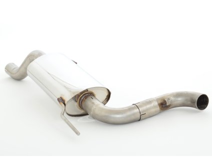 Nerezový výfuk na střed vozu - koncový díl - 63.5 mm