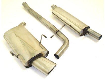 Nerez výfuk stř. a konc. díl - 63,5mm