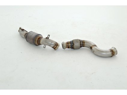 Nerezový downpipe se sport HJS 200 katalizátorem - 70 mm