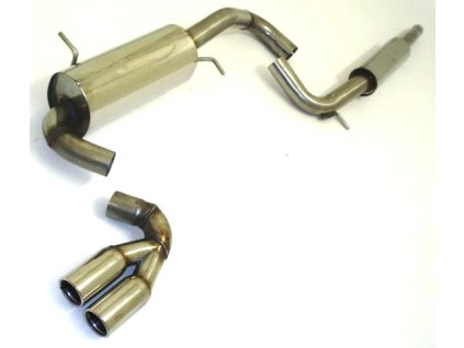 Nerez výfuk na střed vozu (stř. a konc. díl)  pro Seat