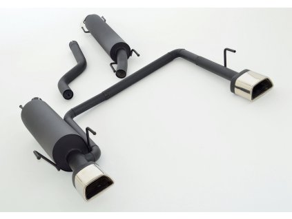 Hliníkovaný výfuk - středový a koncový díl Duplex - 63,5 mm