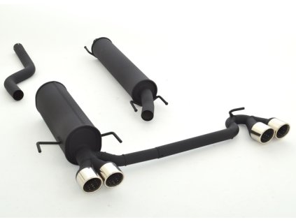 Středový a koncový díl výfuku Duplex 63,5 mm - HLINÍKOVANÉ