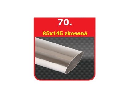 70 - Nerezová koncovka výfuku - 75x135