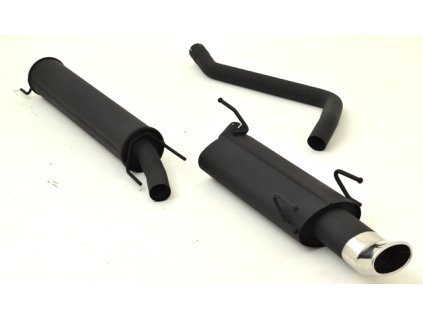 Hliníkovaný výfuk - středový a koncový díl - 63,5 mm