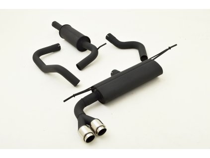 Středový a zadní tlumič výfuku - hliníkovaný