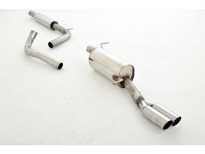 Středový a koncový díl výfuku 63,5 mm - NEREZ