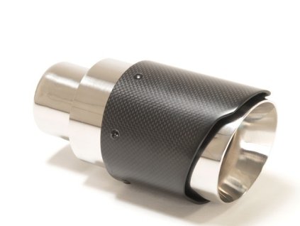 Carbon koncovka výfuku "s okrajem" 100 mm