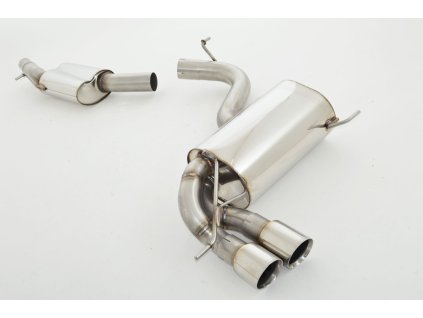 8P Quattro - nerezový výfuk - středový a koncový 76 mm