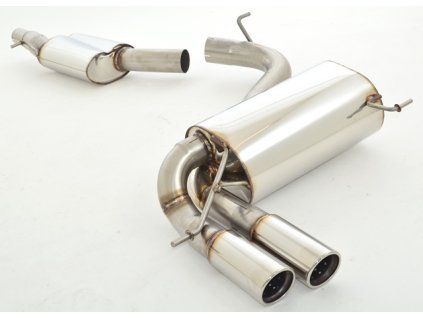 8P - nerezový výfuk - středový a koncový díl 76 mm