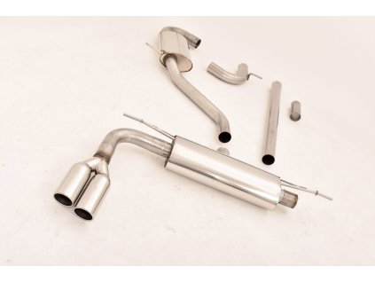 8V - nerezový výfuk - středový a koncový díl 63,5 mm