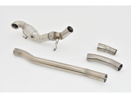 Nerezový downpipe 76 mm s HJS Sport-Kat. (200 buněčným)