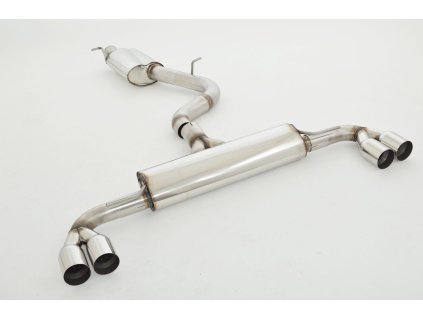 Nerezový výfuk Duplex - středový a koncový díl - 76 mm (pro Friedrich downpipe)