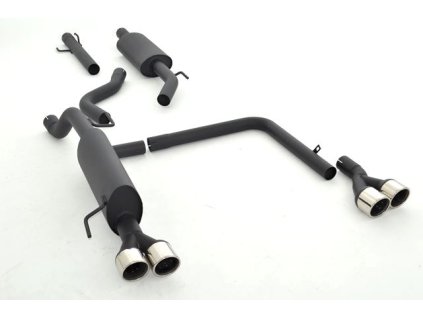 Hliníkovaný výfuk - středový a koncový díl Duplex - 63,5 mm Opel Corsa E