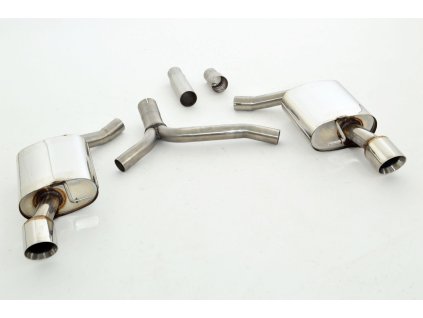 Nerezový výfuk Duplex - koncový díl - 76mm