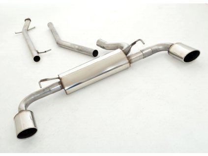 Nerezový výfuk Duplex - středový a koncový díl - 63,5 mm Opel Mokka / Mokka X